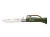 Nóż Opinel Colorama 08 Khaki 8,5 cm grab rzemień